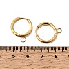Stainless Steel Huggie Hoop Earring Findings STAS-J400-36B-G-3