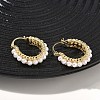Brass Hoop Earrings EJEW-C181-10G-2