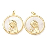 Religion Natural White Shell Pendants SH-CBAB4F6-01G-1