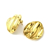 Ion Plating(IP) 304 Stainless Steel Stud Earrings for Women EJEW-D111-01B-G-2
