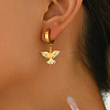 Metal Bird Stainless Steel Hoop Earrings for Women Daily Versatile Jewelry SE6238-1-3