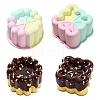 2Pcs 2 Styles Square Circular Cake Baking Silicone Molds ST-CJ0043-083-1
