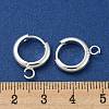 201 Stainless Steel Huggie Hoop Earring Findings STAS-P283-01Y-S-3