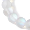 Beach Starfish Dyed Synthetic Turquoise Bead Bracelets BJEW-JB10252-02-3