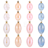  48Pcs 8 Styles Imitation Gemstone Acrylic Pendants IFIN-TA0001-57-2