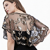 Polyester with Plastic Sequin Shawls AJEW-BM0001-60A-6