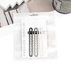 3Pcs Metal Alligator Hair Clips PW-WG201F9-02-1