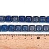 Electroplate Transparent Glass Beads Strands EGLA-N017-03E-4