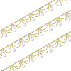 Glass Rhinestone Cup Chains CH-WH0014-01G-8