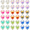 72Pcs 9 Colors UV Plating Rainbow Iridescent Acrylic Beads OACR-TA0001-48-2