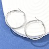 Tarnish Resistant 304 Stainless Steel Hoop Earrings EJEW-F105-09P-2