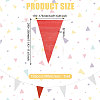 Polyester Triangle Flags Banners FIND-WH0141-129-2