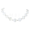 Rhombus Acrylic Beaded Necklaces for Women NJEW-JN06026-3