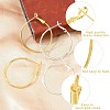 10Pcs Brass Hoop Earrings KK-YW0003-68G-4