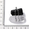 Natural Tourmaline & Quartz Crystal Nuggets Big Pendants G-K338-43P-04-3