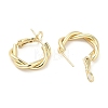 Brass Hoop Earrings EJEW-M260-06G-B-2