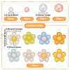 16Pcs Translucent Resin Cabochons RESI-SP0001-66-2