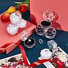 40Pcs 2 Colors Octagon Transparent Plastic Ring Boxes CON-CA0001-019-4