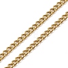 3Pcs 3 Colors Adjustable 304 Stainless Steel Curb Chains Necklaces Making AJEW-JB01215-4