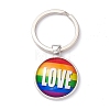 Pride Style Glass Keychain KEYC-F033-01G-1