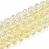 Crackle Transparent Glass Beads Strands X1-GLAA-N063-8mm-08-1