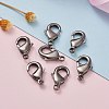 Brass Lobster Claw Clasps X-KK-903-B-NF-6
