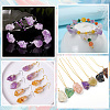 1 Strand Electroplated Natural Quartz Beads Strands G-PA0001-18E-4
