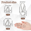 8Pcs Zinc Alloy Swivel Clasps FIND-GA0005-37P-2