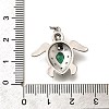 Brass Micro Pave Cubic Zirconia Pendants KK-B128-01P-3