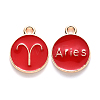 Alloy Enamel Pendants ENAM-S124-01A-07A-1