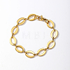 Simple and Stylish Stainless Steel Oval Link Bracelets BH0157-1