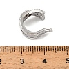 Brass Rhinestone Cuff Errings LS-RB-Z001-03P-3