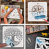 PET Hollow Out Drawing Painting Stencils DIY-WH0391-0524-4