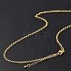 Brass Double Link Chains Necklaces for Women NJEW-D302-37G-3