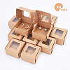 Foldable Creative Kraft Paper Box CON-WH0077-15-5