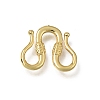 Brass M-Hook Clasps KK-CBA0DF0-14E-G-1
