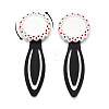 Alloy & Iron Bookmark Cabochon Settings PALLOY-N184-08S-4
