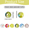 96Pcs 6 Colors AB Color Plated Glass Beads EGLA-PA0001-41-2