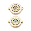 304 Stainless Steel Enamel Connector Charms STAS-Q111-11G-1