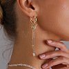 Alloy Bird Pendant Alloy Chain Tassel Glass Beaded Bib Necklaces for Women WG4F352-01-4