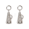 Sports Brass Charms KK-A289-04B-P-1