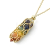 304 Stainless Steel Macrame Pouch Empty Stone Holder for Pendant Necklaces Making NJEW-TA00085-02-3