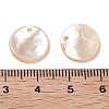 Natural White/Black Shell Carved Pendants SSHEL-D084-01B-3