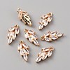 Brass Micro Pave Clear Cubic Zirconia Pendants FIND-WH0045-92KCG-2