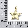 Star Shape Brass Pendants X-KK-V010-12G-3