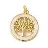 Rack Plating Brass Enamel Pendants KK-P279-20G-1