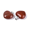 Natural Red Jasper Pendants G-N362-05P-12-2