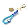 Cat Paw Print PVC & Iron Alloy Lobster Claw Clasp Keychain KEYC-JKC01105-04-3