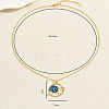 Bohemian Ocean Brass Enamel with Imitaiton Pearl Ring with Starfish and Shell Pendant Necklaces for Women QC9894-2