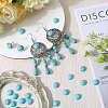 Dyed Synthetic Turquoise Cabochons TURQ-SC0001-05B-4